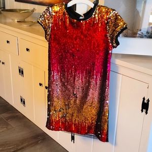 Girls DKNY sequin dress